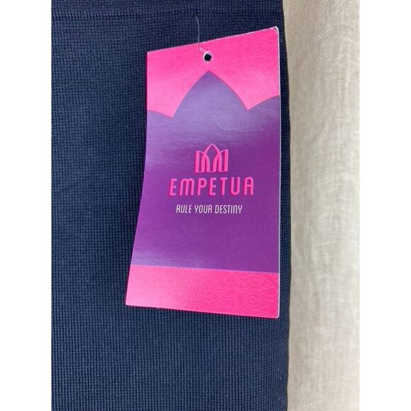 Empetua NWT High Waisted Shaping Leggings Black Nylon/Spandex Size Large - Picture 3 of 6